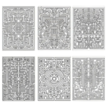 Kleurboek Mandala Doolhoven  Mandala Kleurplaten  Kleurboek Volwassenen  Creatieve Kleurboeken  Mandala Doolhof Kleurboek  Kleurboek Uitdaging  Kleurboek Met Doolhoven - A4 - 40 Kleurplaten