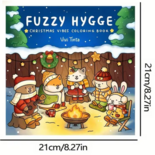 Fuzzy Hygge Kleurboek - Vivi Tinta Kleurboek - Comfy Christmas - Gezellige Kerst Kleurplaten -  Kleurboek Volwassenen en Tieners -  Simpele Lieve Kleurplaten - 40 Super Lieve Kleurplaten - 22x22cm - I