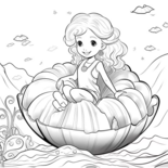 Kleurboek Zeemeerminnen  Zeemeermin Oceaan Thema  Kleurboek Voor Volwassenen En Kinderen  Schattige Illustraties - Zeemeermin Kleurplaten - Oceaan Avonturen - Zeedieren - 20x20cm - 22 Tekeningen