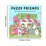 Fuzzy Friends Kleurboek - Vivi Tinta Kleurboek - Gezellige Kleurplaten -  Kleurboek Volwassenen en Tieners - Knus Ontspanning Kleurboek - Simpele Lieve Kleurplaten - Dierenpersonages - 40 Kleurplaten