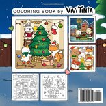 Fuzzy Hygge Kleurboek - Vivi Tinta Kleurboek - Comfy Christmas - Gezellige Kerst Kleurplaten -  Kleurboek Volwassenen en Tieners -  Simpele Lieve Kleurplaten - 40 Super Lieve Kleurplaten - 22x22cm - I