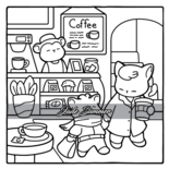 Comfy Cozy Kleurboek - Jade Summer Kleurboek - Gezellige Kleurplaten -  Kleurboek Volwassenen en Tieners - Knus Ontspannings Kleurboek - Simpele Lieve Kleurplaten - Dierenpersonages - 40 Kleurplaten -