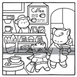 Comfy Cozy Kleurboek - Jade Summer Kleurboek - Gezellige Kleurplaten -  Kleurboek Volwassenen en Tieners - Knus Ontspannings Kleurboek - Simpele Lieve Kleurplaten - Dierenpersonages - 40 Kleurplaten -