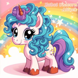 Unicorn Kleurboek - Kleurboek Eenhoorns - Magische Kleurplaten - Eenhoorn Illustraties - Regenbogen en Kastelen - Rainbow Unicorns - 20x20cm - 20 Tekeningen