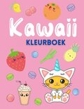 Kawaii Kleurboek - Kleurboek Volwassenen En Kinderen - Eten Drinken Dieren Leuk Voorwerpen - Simpele Kleurplaten - Ontspanning - A4 - 50 Kleurplaten - Incl. 1 Alcoholmarker