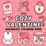 Cozy Valentine Kleurboek - Lunya Coloring - Bold and Easy - Lieve Kleurplaten - Liefde Valentijn Kleurplaten - Cute Cozy - Liefdevolle Illustraties - 20x20cm - 50 Kleurplaten - Incl. 1 Alcoholmarker