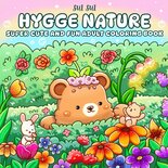 Hygge Nature Kleurboek - Kleurboek Volwassen En Tieners - Kleurboek Bloemen - Hygge Kleurboek - Schattige Dieren - Cute & Fun - 42 Rustgevende Illustraties - 21,5x21,5cm - Incl. Alcoholmarker