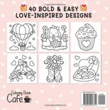 Cozy Love Kleurboek - Cute & Cozy - Bold & Easy - Kleurboek Volwassenen En Tieners - Schattige Eenvoudige Kleurplaten Liefde - Simpele Hygge Ontwerpen - 40 Kleurplaten - Incl. 1 Alcoholmarker