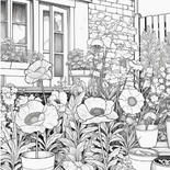 Dromerige Tuin Kleurboek - Dreamy Garden - Kleurboek Volwassen & Tieners - Bloemen En Natuur Illustraties - Mindfulness En Creativiteit - 22x22cm - 20 Tuin Kleurplaten