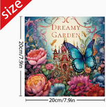 Dromerige Tuin Kleurboek - Dreamy Garden - Kleurboek Volwassen & Tieners - Bloemen En Natuur Illustraties - Mindfulness En Creativiteit - 22x22cm - 20 Tuin Kleurplaten