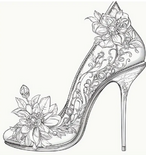 Hakken Dames Schoenen Kleurboek - Kleurboek Volwassenen En Tieners - Elegante Dames Schoenen - Schoenenliefhebbers - Versierd Met Bloemen Strikken En Sierlijke Patronen - 20x20cm - 28 Unieke Exemplaren