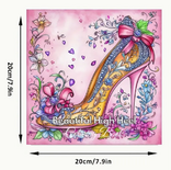Hakken Dames Schoenen Kleurboek - Kleurboek Volwassenen En Tieners - Elegante Dames Schoenen - Schoenenliefhebbers - Versierd Met Bloemen Strikken En Sierlijke Patronen - 20x20cm - 28 Unieke Exemplaren