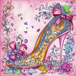Hakken Dames Schoenen Kleurboek - Kleurboek Volwassenen En Tieners - Elegante Dames Schoenen - Schoenenliefhebbers - Versierd Met Bloemen Strikken En Sierlijke Patronen - 20x20cm - 28 Unieke Exemplaren