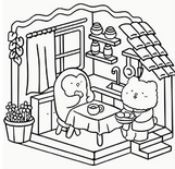 Hygge Homes Kleurboek - Bold Easy Kleurplaten - Kleurboek Volwassenen & Tieners - Ontspanning - Schattige Dieren - Mindfulness - Huiselijke Taferelen - Lieve Dierenvriendjes - 20x20cm - 22 Kleurplaten