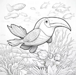 Kleurboek Vogels - Natuur Kleurboek - Kleurboek Natuur - Creatief Kleurboek Natuur - Vogel Kleurboek - Kinderen en Volwassenen - Colorbook Birds - 20x20cm - 22 Tekeningen