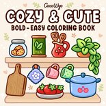 Cozy & Cute Kleurboek - Coco Wyo - Kleurboek Volwassenen En Tieners - Bold & Easy - Makkelijke Ontwerpen Voor Ontspanning - Hygge Knusse Sfeer - 21,6x21,6cm - 52 Kleurplaten - Incl. 1 Alcoholmarker