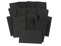 EVA Foam Zwart - Knutselfoam - Foam Rubber - Zwarte Foam Platen - Schuimrubber - 20 x 12 cm - 10mm - 16 Stuks
