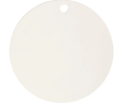 Label, wit, d 15 cm, dikte 0,5 cm, 1 stuk