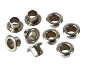 Eyelets - Zilveren Metaalringen - Voor Leerbewerking, Sieraden & Scrapbooking - Hoogte: 4,5 mm - Diameter: 7,5 mm - Gatgrootte: 4 mm - 100 Stuks - 1 Doos
