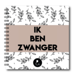 Studio Ins & Outs - Invulboek Zwangerschap - Fotoboek & Zwangerschapsdagboek - Met 80 InvulpaginaÕs - Botanisch Sand - 21x21 cm