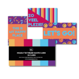 Studio Ins & Outs - Set Van 24 Quotekaartjes - Kaartjes Met Quotes - Holiday'25 - Mini Kaartjes Leuke Uitspraken - Motiverende Kaartjes - Kleine Positieve Kaartjes Met Tekst - Vakantiekleuren & Streep