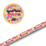 Studio Ins & Outs - Brede Washi Tape - Festival Vibes - Masking Tape - 1,5 cm - Decoratieve Tape - Retro Patroon - Journaling & Scrapbooking