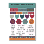 Studio Ins & Outs - Stickervel Quotes Winter'25 - Tekststickers - Winter Quotes, Teksten & Hartjes - Warme Kleuren - 24 Stickers