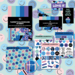 Studio Ins & Outs - Limited Creatieve Set - Colorpop Collectie - Brede Washi Tape & Stickervellen - Scrapbooking & Journaling - Felle Kleuren & Strepen
