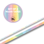 Studio Ins & Outs - Pastel 2.0 - Complete Creatieve Set - Scrapbook & Journaling Pakket met Washi Tapes, Stickers, Quotes & Paperpad - Regenboog Kleurenmix