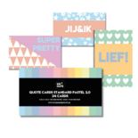 Studio Ins & Outs - Pastel 2.0 - Complete Creatieve Set - Scrapbook & Journaling Pakket met Washi Tapes, Stickers, Quotes & Paperpad - Regenboog Kleurenmix