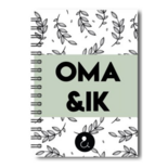 Studio Ins & Outs – Invulboek Oma & ik – Herinneringen Boek voor Oma en Haar Kleinkind – Cadeau voor Oma – Groen