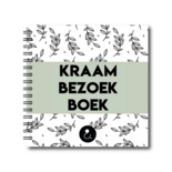 Studio Ins & Outs - Invulboek Kraamvisite - Kraambezoek Boek - Kraamboek - Kraamcadeau - 21x21cm - Groen