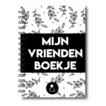 Studio Ins & Outs - Vriendenboekje - Invulboek Vrienden - Vriendenboek Basisschool - Herinneringsboekje - A5 - Zwart