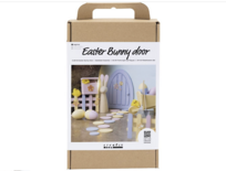 Startersset Miniatuur Deur Pasen – Paasversiering Set – Miniatuurbord Voor De Paashaas – Versierde Paasdecoratie Maken – Inclusief Eieren, Bloemen, Houten Deur – 1 set