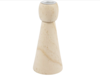 Kaarsenhouders - Hoog Model - 14,5 cm Hoog - 6,5 cm Diameter - Set van 10 - Luxe Glazen Kandelaars voor Kaarsen & Tafeldecoratie