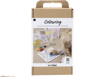 Hobbyset Inkleuren, Standaardkleuren, Tekenbord, 1 doos