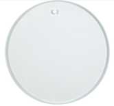Glazen Platen 7 cm - Knutselglas - Ronde Transparante Platen - Dikte 3 mm - Set van 10