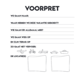 Invulboek Vakantie - Vakantieboek Reisdagboek - Reisherinneringen Boek - Vakantie Fotoboek - Travel Journal - 21x21cm - Zwart