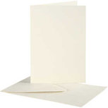 Kaarten & Enveloppen, off-white, afmeting kaart 10,5x15 cm, afmeting envelop 11,5x16,5 cm, 10 set/ 1 doos Kaarten & Enveloppen, off-white, afmeting kaart 10,5x15 cm, afmeting envelop 11,5x16,5 cm, 10 set/ 1 doos