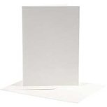 Kaarten en enveloppen, off-white, afmeting kaart 12,5x17,5 cm, afmeting envelop 14x19 cm, 10 set/ 1 doos Kaarten en enveloppen, off-white, afmeting kaart 12,5x17,5 cm, afmeting envelop 14x19 cm, 10 set/ 1 doos