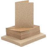 Kaarten en enveloppen, naturel, afmeting kaart 10,5x15 cm, afmeting envelop 11,5x16,5 cm, 120+240 gr, 50 set/ 1 doos Kaarten en enveloppen, naturel, afmeting kaart 10,5x15 cm, afmeting envelop 11,5x16,5 cm, 120+240 gr, 50 set/ 1 doos