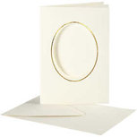 Passepartout kaarten , off-white, afmeting kaart 10,5x15 cm, afmeting envelop 11,5x16,5 cm, 10 set/ 1 doos Passepartout kaarten , off-white, afmeting kaart 10,5x15 cm, afmeting envelop 11,5x16,5 cm, 10 set/ 1 doos
