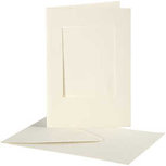 Passepartout kaarten , off-white, afmeting kaart 10,5x15 cm, afmeting envelop 11,5x16,5 cm, 10 set/ 1 doos Passepartout kaarten , off-white, afmeting kaart 10,5x15 cm, afmeting envelop 11,5x16,5 cm, 10 set/ 1 doos