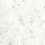 Strijkkralen, doorzichtig transparant (32264), afm 5x5 mm, gatgrootte 2,5 mm, medium, 6000 stuk/ 1 doos Strijkkralen, doorzichtig transparant (32264), afm 5x5 mm, gatgrootte 2,5 mm, medium, 6000 stuk/ 1 doos