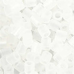 Strijkkralen, doorzichtig transparant (32264), afm 5x5 mm, gatgrootte 2,5 mm, medium, 1100 stuk/ 1 doos Strijkkralen, doorzichtig transparant (32264), afm 5x5 mm, gatgrootte 2,5 mm, medium, 1100 stuk/ 1 doos