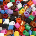 Strijkkralen met open zijkant, standaardkleuren, afm 5x5 mm, gatgrootte 2,5 mm, medium, 6000 div/ 1 doos Strijkkralen met open zijkant, standaardkleuren, afm 5x5 mm, gatgrootte 2,5 mm, medium, 6000 div/ 1 doos
