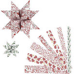 Papieren vlechtstroken, rood, wit, L: 44+78 cm, B: 15+25 mm, d: 6,5+11,5 cm, 48 stroken/ 1 doos Papieren vlechtstroken, rood, wit, L: 44+78 cm, B: 15+25 mm, d: 6,5+11,5 cm, 48 stroken/ 1 doos