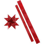 Sterstroken, rood, rood glitter, L: 86+100 cm, B: 25+40 mm, d: 11,5+18,5 cm, 16 stroken/ 1 doos Sterstroken, rood, rood glitter, L: 86+100 cm, B: 25+40 mm, d: 11,5+18,5 cm, 16 stroken/ 1 doos