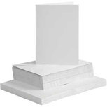 Kaarten en enveloppen, wit, afmeting kaart 10,5x15 cm, afmeting envelop 11,5x16,5 cm, 120+240 gr, 50 set/ 1 doos Kaarten en enveloppen, wit, afmeting kaart 10,5x15 cm, afmeting envelop 11,5x16,5 cm, 120+240 gr, 50 set/ 1 doos