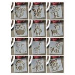 Sjablonen Tekenen - Stencils Tekenen - Dieren Sjablonen - Giraffe, Tijger, Uil, Olifant, Beer - 12 stuks Sjablonen Tekenen - Stencils Tekenen - Dieren Sjablonen - Giraffe, Tijger, Uil, Olifant, Beer - 12 stuks